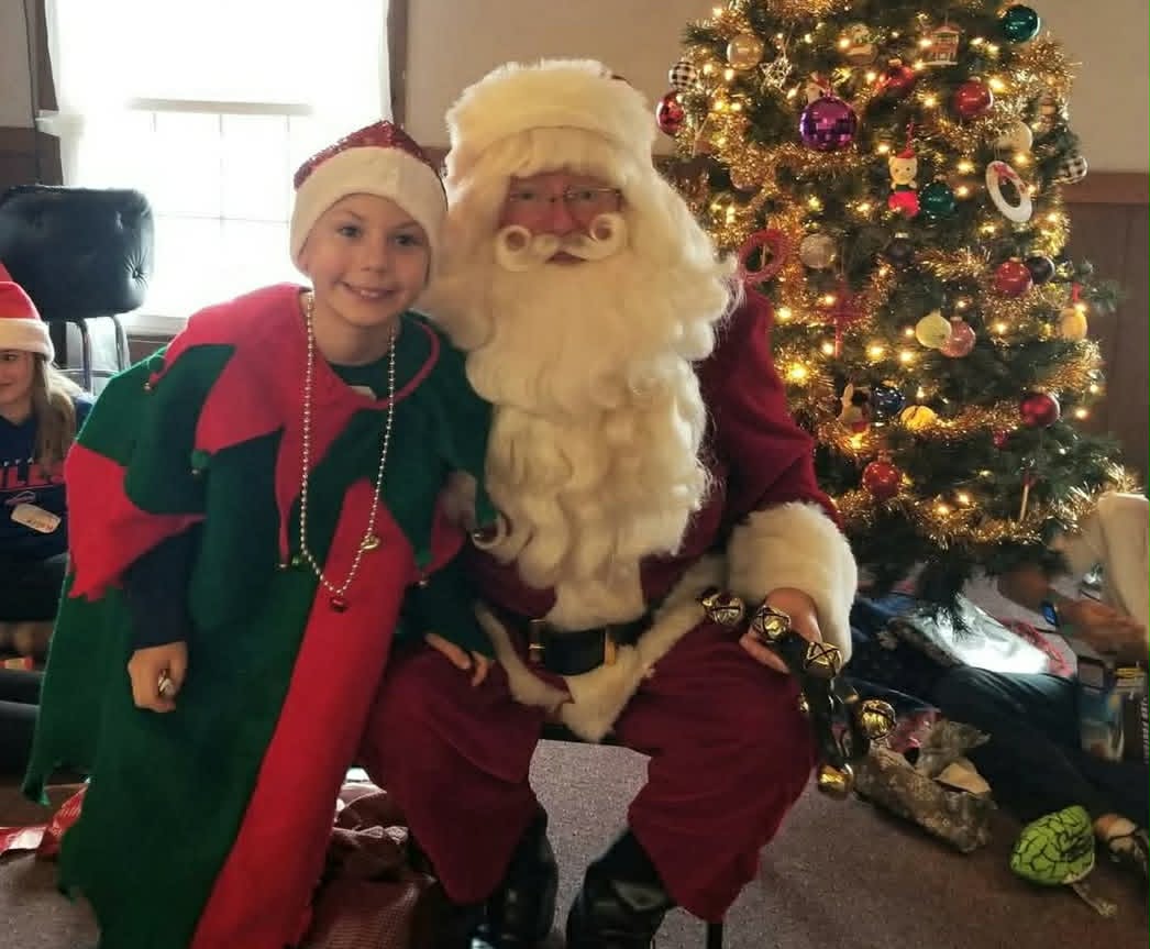 Haefner Family Christmas Party with Santa